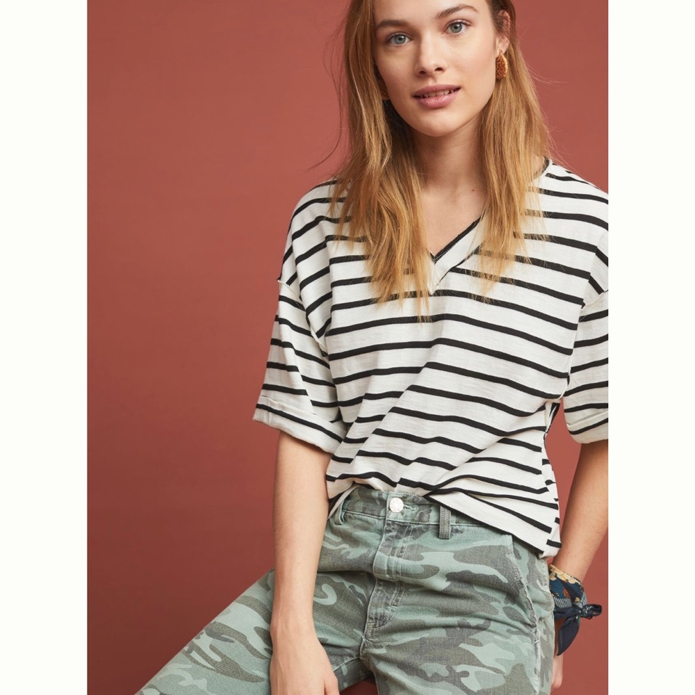 Anthropologie Matilo Striped Top